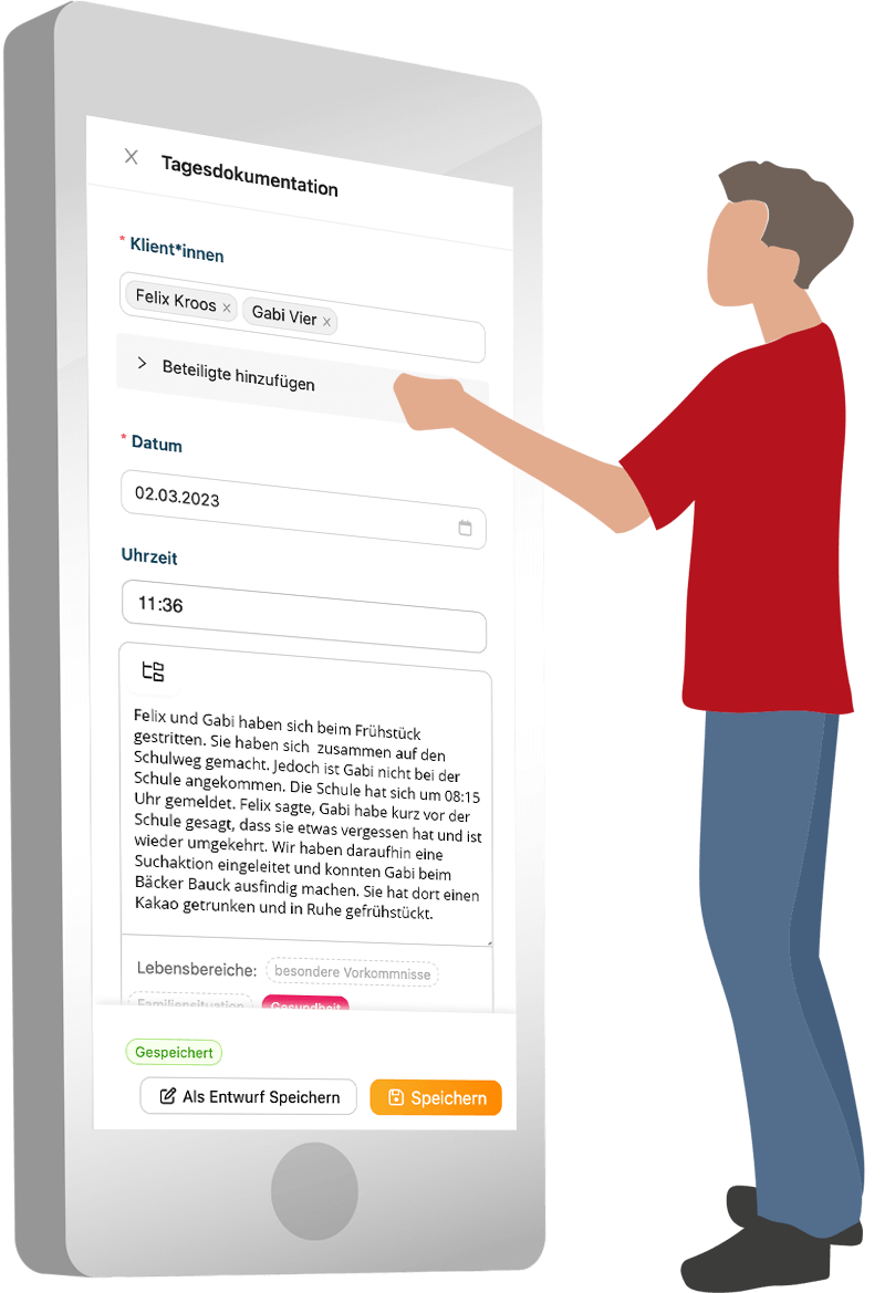 Erleichterte Tagesdokumentation mit KoJu24